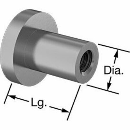 BSC PREFERRED Precision Acme Flange Nut 1-4 Thread Size 97790A150